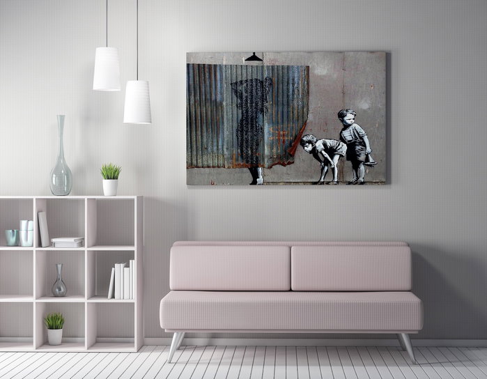 Wallity WY55 Banksy Lienzo Decorativo 50 x 70 cm Wallity WY55 Banksy Lienzo Decorativo 50 x 70 cm